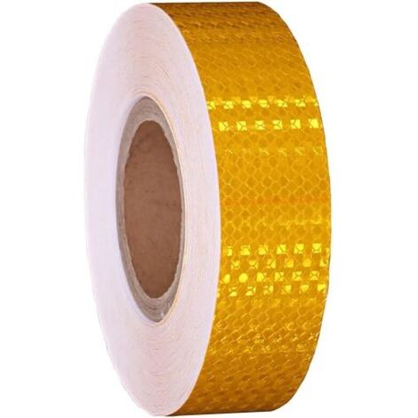 Bande Reflechissante Autocollante Ruban Reflechissant Adhesif Ruban Réfléchissant Bandes Reflechissantes Adhesives Band Reflechissante Casque Moto Autocollant Reflechissant, Jaune (1/5)