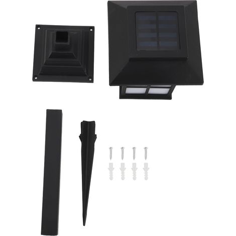 Ortviai Lampes solaires extérieures LED étanches IP65 pour allées et jardins – 48,5 cm, batterie intégrée