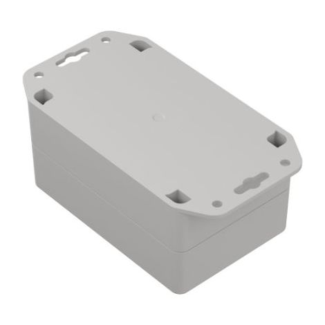 Boîtier RS PRO en ABS, 121.4 x 81.6 x 60.2mm, Gris clair IP65 ( Prix pour 1 ) (1/4)