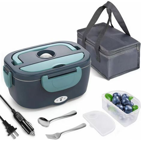 Boîte À Repas Électrique - Chauffage 12 V 24 V 110 V - Récipient En Acier Inoxydable 304 - Pour Voiture Bureau Extérieur - 1,5 L - 1 Pièce (1/5)