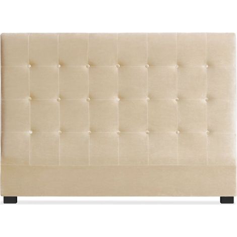 Tête de lit Luxor 160cm Velours Beige