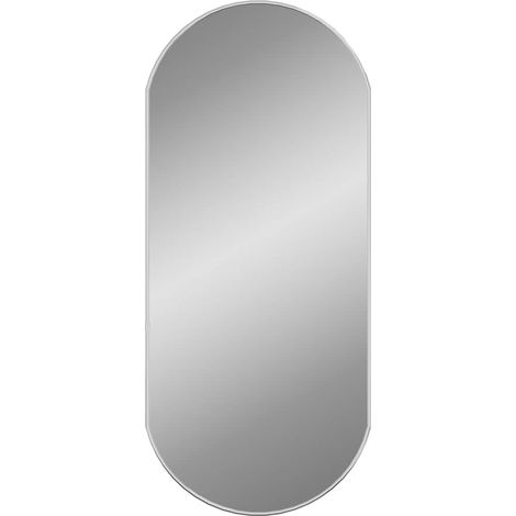 Miroir mural Argenté 80x35 cm Ovale