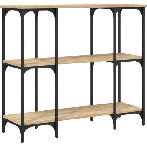 Table console，Table d'appoint，Bout de canapé，Meuble d'entrée chêne sonoma 102x35x90 cm bois d'ingénierie
