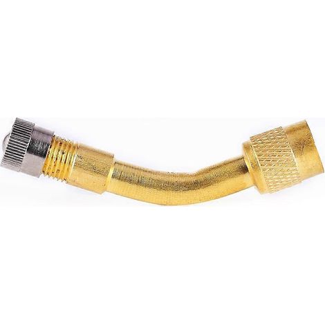 Adaptateur d'extension de valve de pneu à angle de 135 degrés (1x) pour moto, voiture, camion, etc. (1/4)
