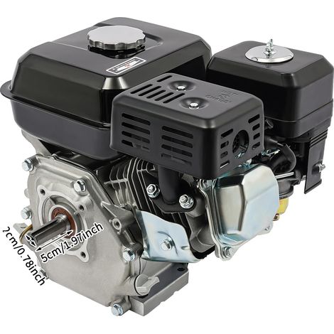 Moteur à essence, 7,5 ch, refroidi par air, noir (1/2)
