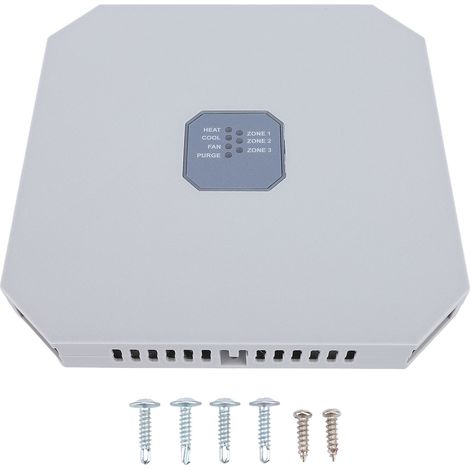 Panneau de Commande à 3 Zones, Panneau Convivial à Un étage pour Le Contrôle du Climat, de Thermostat Blanc pour Bateau de Yacht RV (1/5)