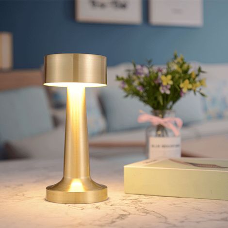 Tragbare LED-Schreibtischlampe mit Berührungssensor, 3 Farbtemperaturen, wiederaufladbare kabellose Schreibtischlampe, Nachtlicht für Kinderzimmer und Babyzimmer, Nachttischlampe (1/5)