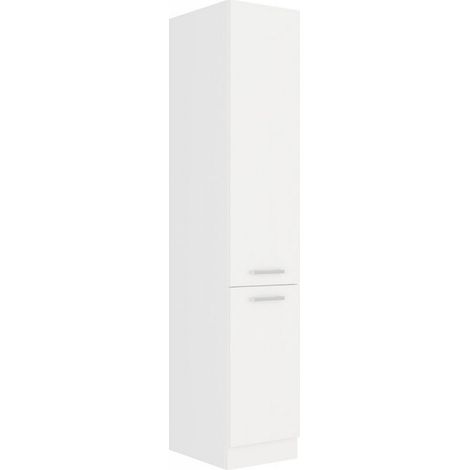 EKO White Hochschrank 40 cm Weiss matt Küchenzeile Küchenblock Küche Einbauküche (1/2)