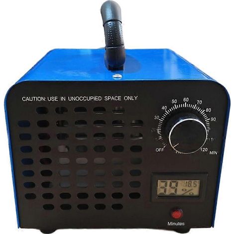 Générateur d'ozone 60 g/h, machine à ozone haute capacité pour usage domestique et commercial, voiture, sous-sol, bureau, élimination des odeurs d'animaux domestiques, prise UE B (1/5)