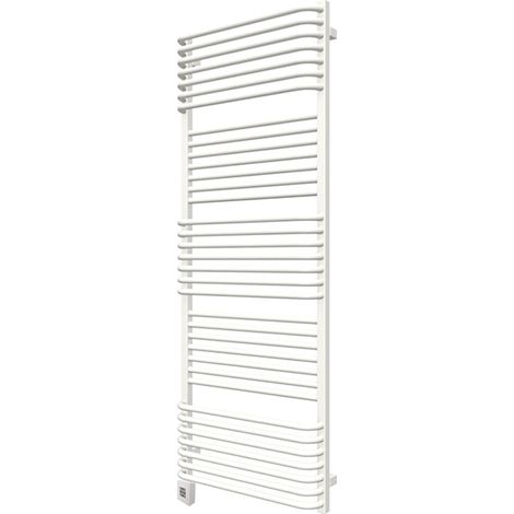 Sèche-serviette électrique blanc de 1580mm de haut et 600mm de large - 1000 Watt - POL1580/600SOAE1B