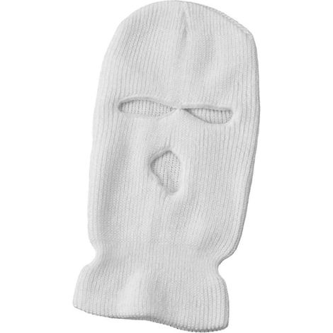 Capuche cycliste automne-hiver tricotée haute élasticité unisexe couleur unie pour personnes introverties-White