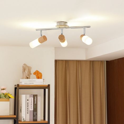 [NEUWERTIG] B-Ware Lindby Holzstrahler Christoph Deckenstrahler Deckenlampe 3 Flammig Lampe Leuchte