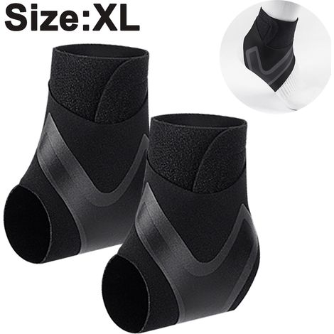 Support Cheville - Soutien Élastique Réglable en Fibre de Polyester - Pour Activités Sportives et Protection Quotidienne - Par 2 (1/5)