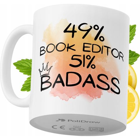Mug humoristique pour éditeur, avec un texte amusant et un design graphique original. Idéal pour les anniversaires, les fêtes et les occasions spéciales. Mug premium pour la maison, le bureau et le tr (1/5)