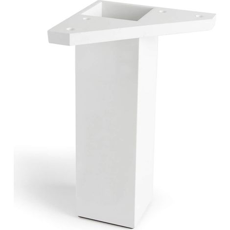 Pata de mueble  Estilo funcional  En ABS  Acabado blanco   Medidas 4242150mm  Altura: 15 cm  Fácil instalación  1 unidad