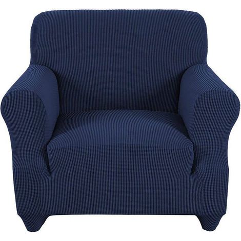 Housse de canapé élastique antidérapante, bleu marine, pour chiens et chats, protection de meubles YYV (1/3)