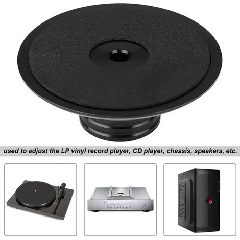 Nouveau stabilisateur de disque vinyle LP noir avec pince de serrage en métal