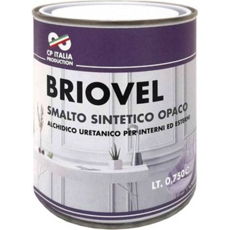 6 x SMALTO BRIOVEL 0,750 L BIANCO SATINATO