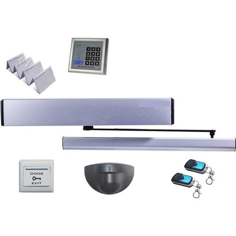 Kit d'ouvre-portes automatiques 100 kg de poids vers l'intérieur ouvre-porte battante automatique/opérateur de porte battante plus proche (clavier, serrure de porte, capteur IR) pour accessoires de po (1/5)