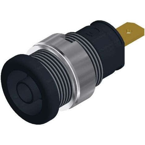 DOUILLE BANANE DE SÉCURITÉ Ø DE LA BROCHE: 4 MM SKS HIRSCHMANN SEB 2610 F4,8 972355100 NOIR 1 PC(S) (1/4)