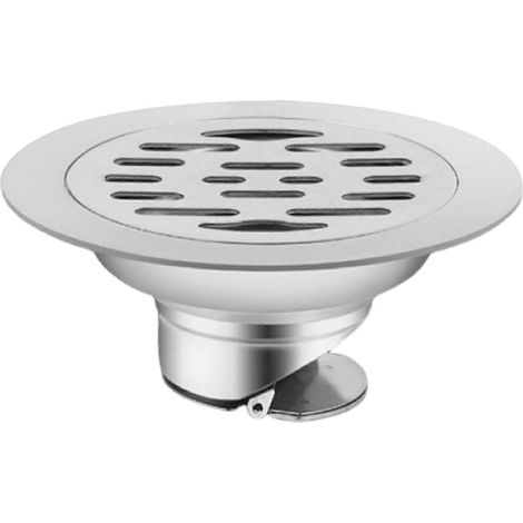 Siphon de sol rond en acier inoxydable, anti-obstruction, anti-odeurs et anti-refoulement, crépine de douche A (1/5)