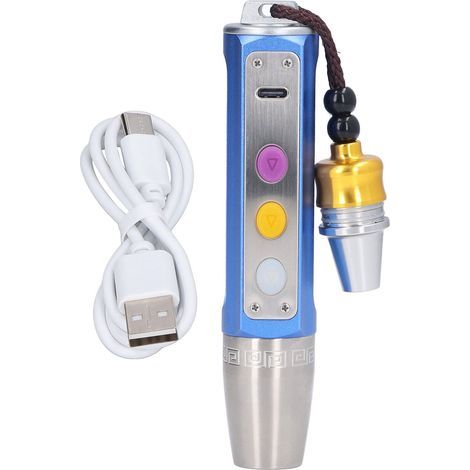 Adjustable flashlight for gemstone identification, 3 LEDs, flashlight for jewelry evaluation, with battery (1/5)