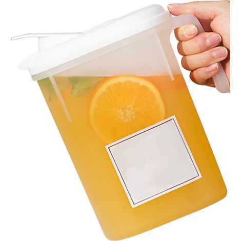 Bouilloire japonaise de style réfrigérateur, 1,8 L, en plastique résistant aux hautes températures, idéale pour rafraîchir les boissons d'été. (1/5)