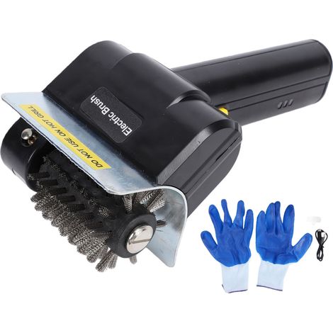 Nettoyeur de grille de barbecue avec lumière, brosse électrique puissante de nettoyage de cuisine en plein air en acier inoxydable pour le Camping (1/5)