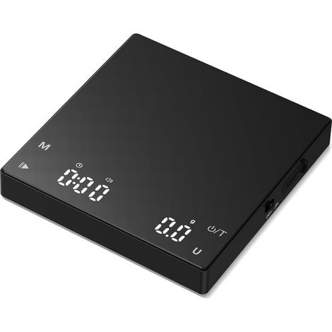 Filiyano-Balance à café rechargeable miniature, modèle 2025, avec minuteur intégré, précision 2 kg/0,1 g, minuterie automatique/manuelle. (1/5)