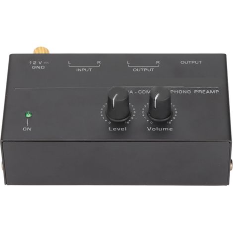 Préamplificateur phono PP500 à faible bruit, stéréo, entrée et sortie RCA, contrôle par bouton, mini-préamplificateur pour platine vinyle, prise US 100-240 V