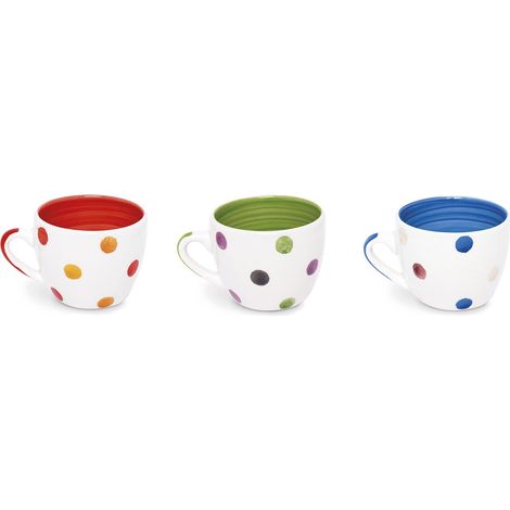 Excelsa Pois Tazza Caffe' 80 ml, Ceramica, Rosso, 6.5x6.5x5 cm (1/4)