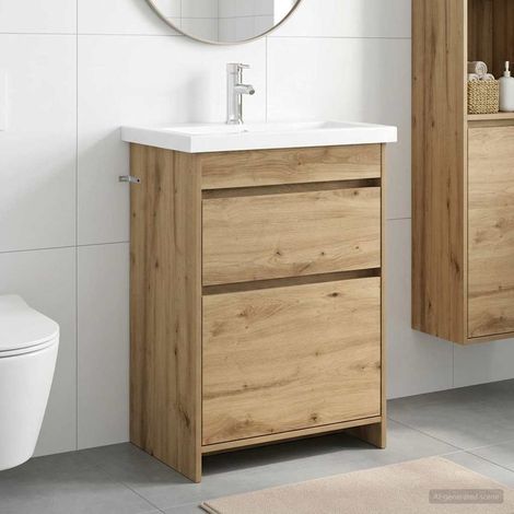 Juego de muebles de baño Roble Artesanal 61 x 40 x 84,5 cm