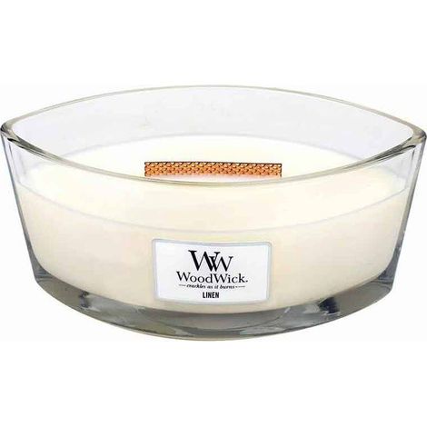 Vela Perfumada Woodwick Core Ellipse Linen