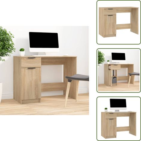 Schreibtisch Sonoma-Eiche 100x50x75 cm Holzwerkstoff - Schreibtisch - Bürotisch - Home Office - Holzwerkstoff - Sonoma-Eiche
