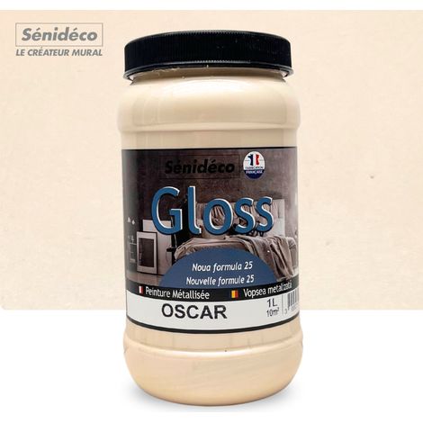 Peinture décorative effet soie - GLOSS 1L pour 10 m²coloris Oscar (1/5)