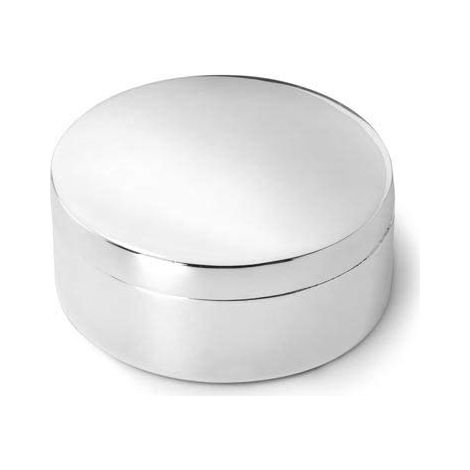 Zilverstad Porta dentini Scatoletta per Denti da Latte e ciocche di Capelli Rotonda, in Lega di Zinco, Argento, 44x44x19mm (1/3)