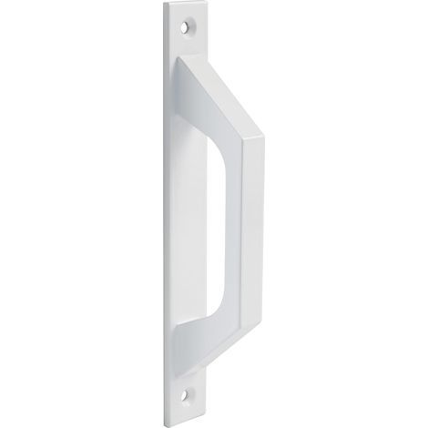 Poignée droite en aluminium en blanc pour portes coulissantes ou portes battantes de passage - 2002439mm blanc (1/5)