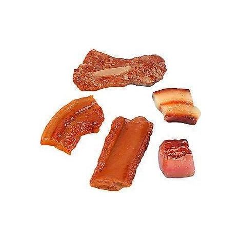 5 côtes de porc braisées factices, modèle alimentaire factice, décoration de bureau