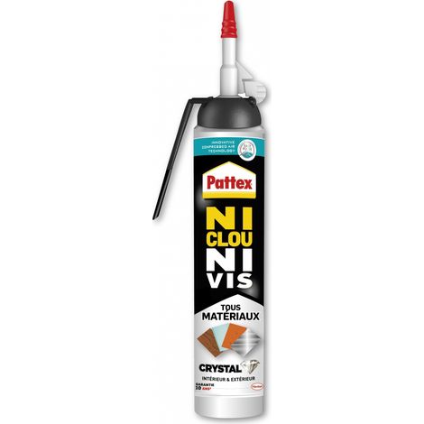 Pattex Ni Clou Ni Vis Crystal gachette intégrée 210g