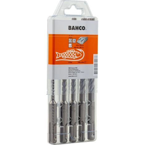 Foret bahco sds+ 4c béton armé 5 unités (1/3)