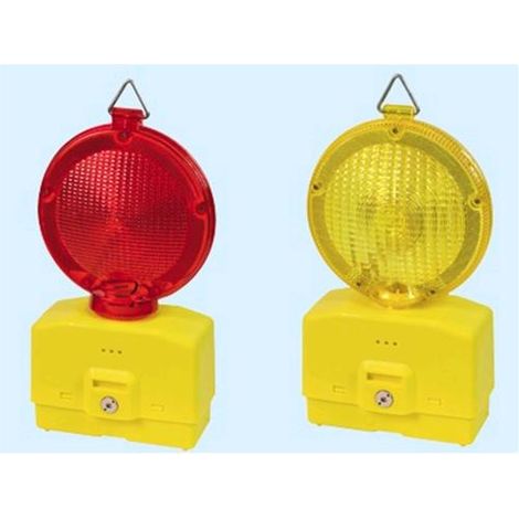 Lampada di segnalazione Lampeggiatore cantiere - Art. 62765 - Luce Gialla