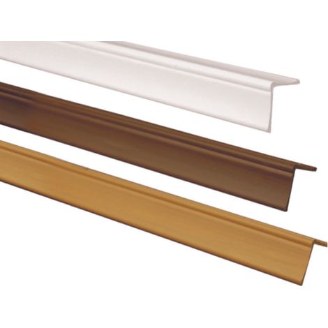 Paraspigolo ornamentale in pvc rigido colore noce