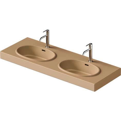 Duravit Balcoon double lavabo, 2 trous pour robinets, avec