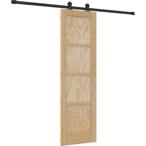 Maison Exclusive - Schiebetür ORKDAL Natur 61 x 198,5 cm Massives