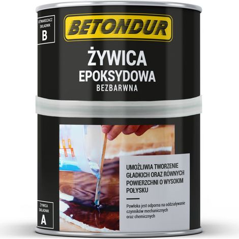 Resina epoxi Betondur incolora + endurecedor 800 g, recubrimiento liso (1/3)