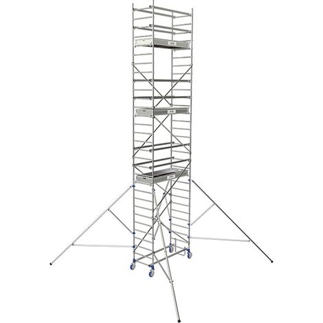 Ponteggio mobile in alluminio – Altezza di lavoro max 8,85 m - 26404670