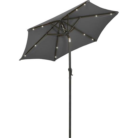 Maison Exclusive - Sonnenschirm mit LED-Beleuchtung Anthrazit 200 (1/5)
