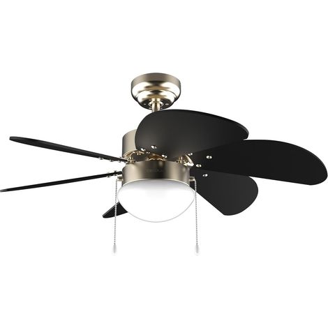 1 Ventilateur De Plafond Avec Lumière, 50 W, 6 Pales Réversibles, Mode Été Hiver, Pour Salon (1/5)