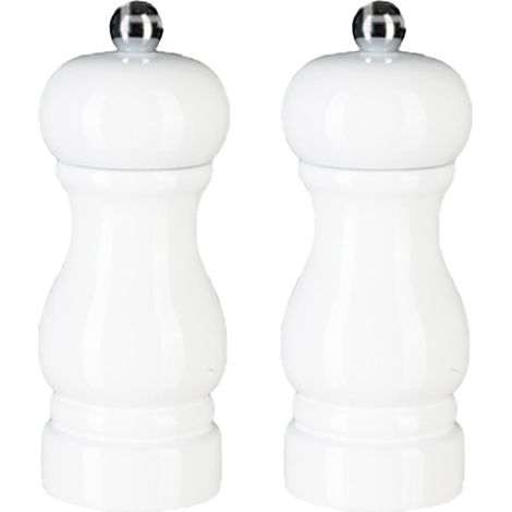 2 Moulins à poivre, Manuels en chêne, Céramique réglable, Pour cuisine et BBQ (1/5)