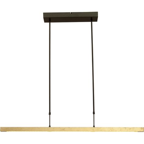 Lampe suspendue noire Real 3 100 cm avec de l'or - 2975-GL-S-P-DW (1/3)